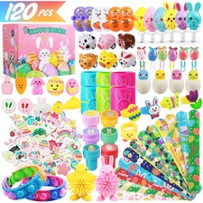 120Pcs Easter Basket Stuffers, Easter Egg Fillers,Essentials Gifts Ideas for ...