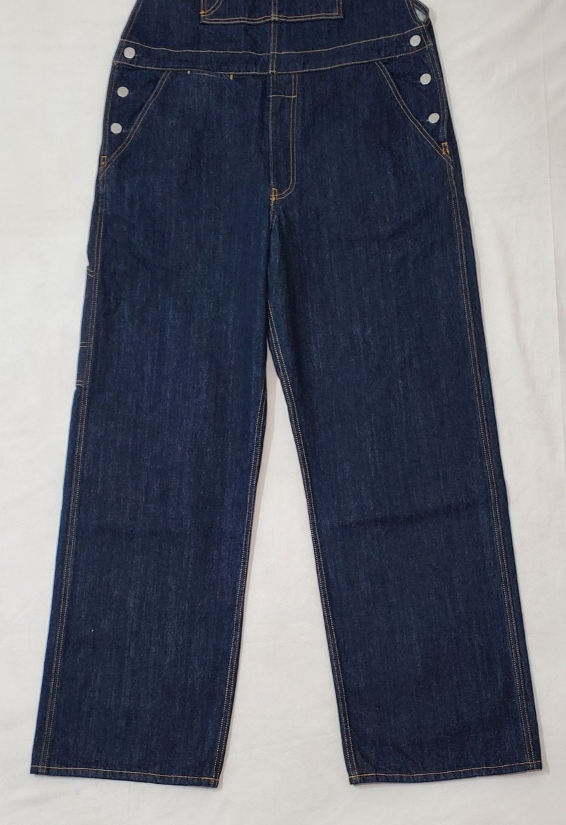 LIMITED EDITION LEVIS X KENZO INDIGO RINSE BLUE DENIM OVERALL RELAXED MEN SIZE L View 2