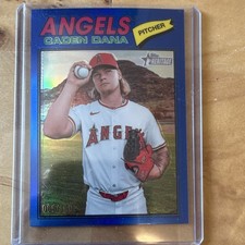 Topps 2026 Heritage Caden Dana Blue Border Angels Baseball Card #121  66 /150