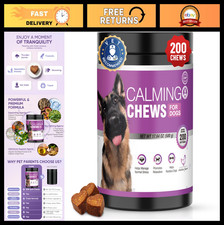 Calming Chews for Dogs - 200pc Melatonin Treats for Anxiety Relief  Sleep Aid