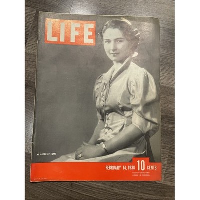 VTG Life Magazine February 14 1938 The Queen of Egypt, Farida