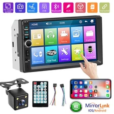 7inch HD 2Din Touch Screen Car Stereo MP5 Player Radio Android IOS USB/TF+Camera