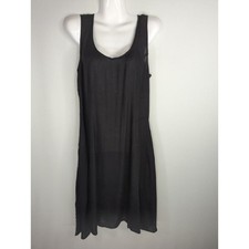 Mexicali Blues Smocked Scoop Neck Mini Dress Black Women XL NWT Bohemian Coastal