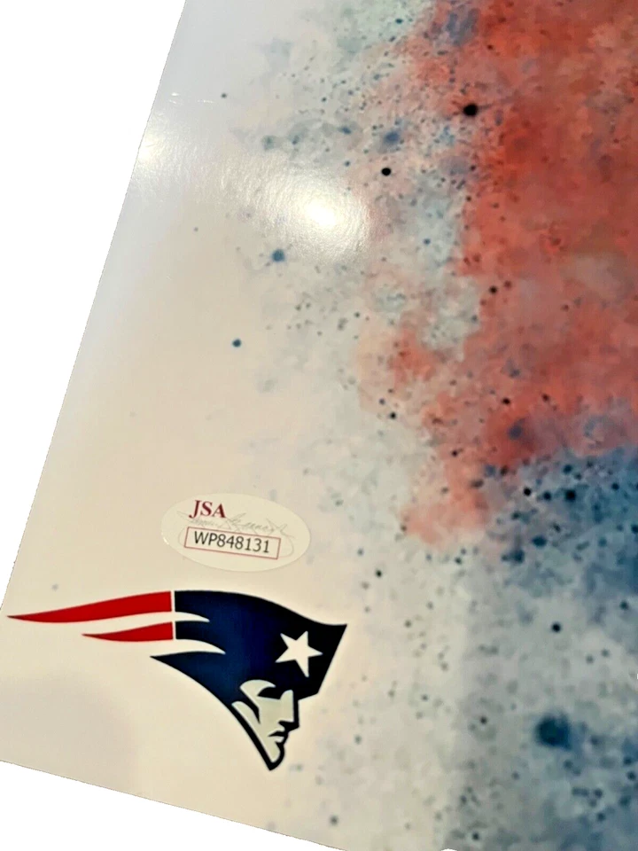 Foto 8x10 firmada por Phillip Dorsett autografiada de los New England Patriots JSA Foto 3 de 4