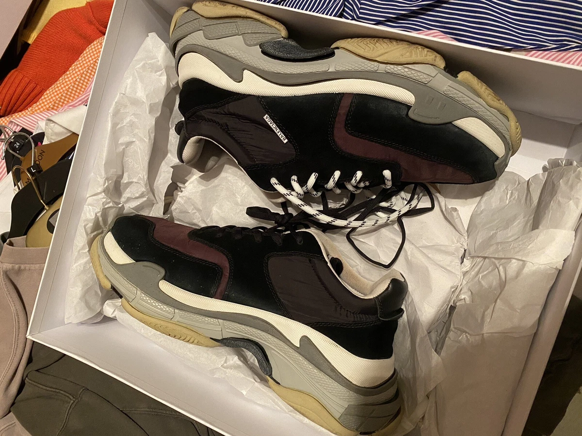 Balenciaga Triple S 2.0 Black Bordeaux EU44 UK10 eBay