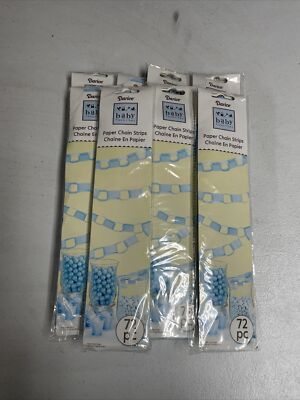 Blue Paper Chain Paper Chains Blue 15 Feet 72 Piece | eBay