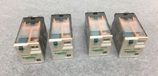 Lot of 4 SCHNEIDER RPM22BD  Power Relay, Zelio RPM Series, DPDT, 24 VDC, 15 A