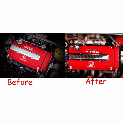 Engine Valve Carbon Fiber Pattern Spark Plug Cover For Honda Civic B16 B18 VTEC - Bild 7 von 11