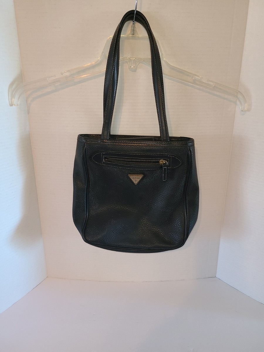 Vintage Guess Black Purse Handbag Shoulder Bag Leather 90s | eBay