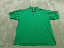 Mecca Mens 2XL Green Polo Shirt Y2K Vintage Casual Collared Short Sleeve Sz 2X