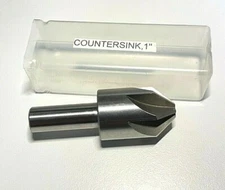1” Countersink 82 degree 6 Flutes HSS Standard 1 Inch