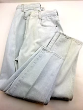 Lot of 2 Gitano Jeans 16 Short High Rise Lt. Blue Wash Denim (31.5x27.5) Taperd