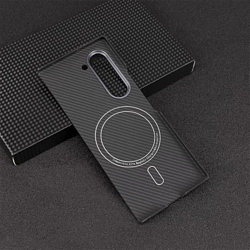 Custodia originale in fibra di carbonio per Samsung Galaxy Z Fold SE 6 5 W25 sottile Magsafe cover - Foto 17 di 28