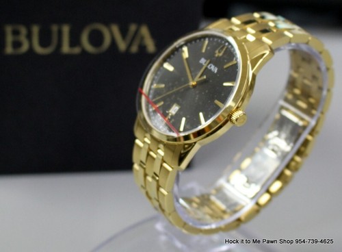 Bulova Stainless Steel Black Dial Men's Quartz 39mm Watch - 97B194 - Picture 2 of 7
