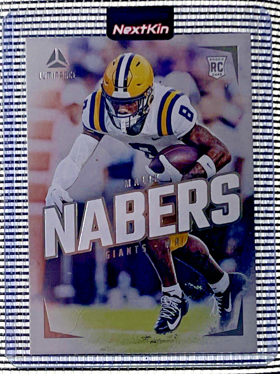 Malik Nabers 2024 Panini Luminance Rookie Vertical #109 New York Giants LSU RC