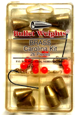 Bullet Weights Brass Carolina Kit 26 Piece Set