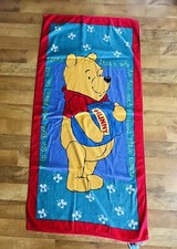 Vintage FRANCO Disney Winnie The Pooh Beach Towel 80 s 90 s Honeybee ESTATE