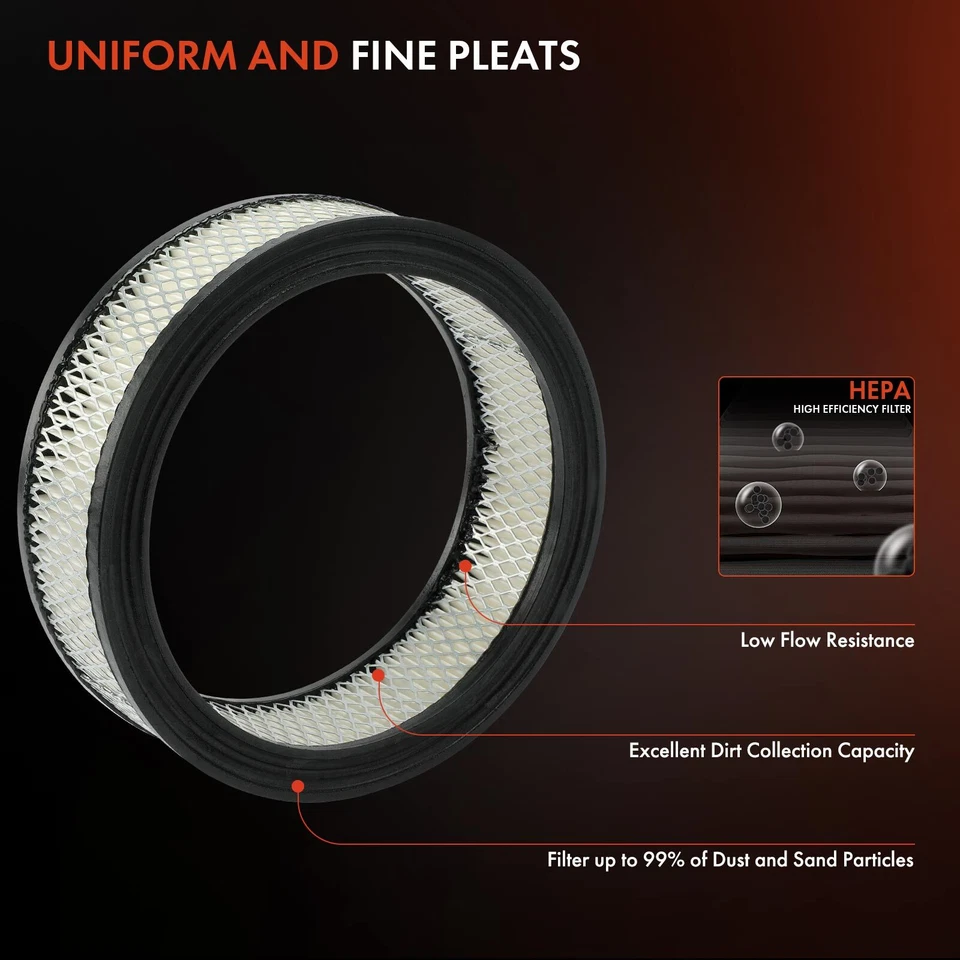 Filtro de aire del motor para Chevrolet Celebrity S10 Blazer GMC Safari Pontiac Phoenix Foto 4 de 4