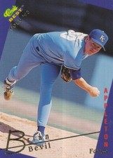#103 APPLETON FOXES # BRIAN BEVIL BASEBALL CARD CLASSIC BEST GOLD '93