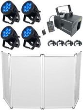 4 American DJ 7P HEX IP Outdoor LED DMX Metal Par Wash Up-Lights Facade Hazer