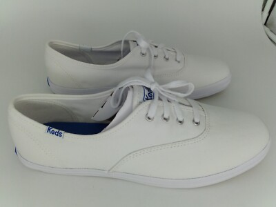 Keds Women's Champion Original Canvas Lace-Up Sneaker, White, XW US,  WF3400