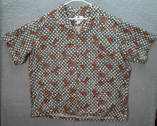 Vintage Nui Nalu Shirt Adult 4XL XXXXL Multicolor Hawaiian Camp Made In USA 90s