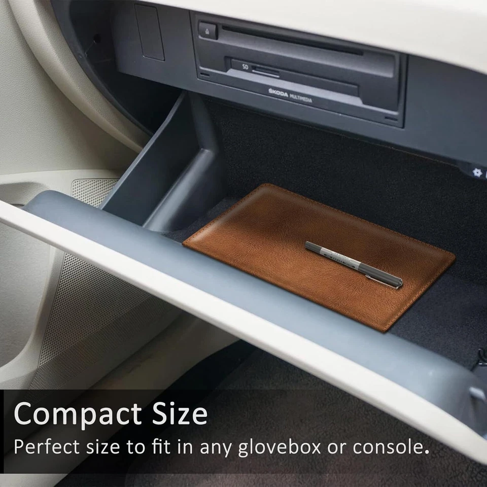 Guantera organizadora de documentos de coche titular de seguro de registro de coche Foto 4 de 4