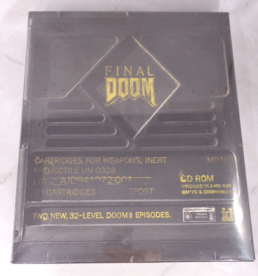 Final Doom Vintage 1996 id Software PC Factory Sealed New Big Box *PLEASE READ*