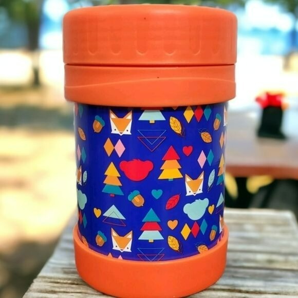New Build A Bear Insulated Thermos Kids Soup Lunch Box Fox Camping Cubscription-image