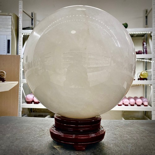 54.96LB Natural White Crystal Clear Quartz Crystal Sphere Ball Healing - 第 8/13 張圖片