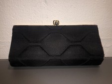 Vintage Clutch Purse Fabric Gold Snap Closure