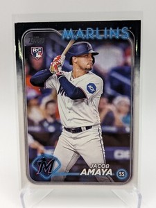2024 Topps Series 1 Jacob Amaya #144 Rookie Card Miami Marlins