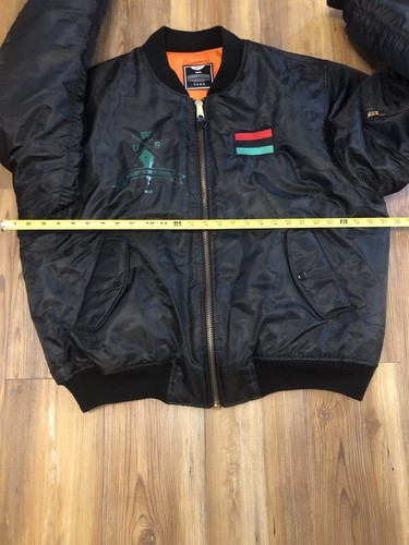 Giacca Bomber Vintage Servita Fresca Malcolm X Martin Luther King Mandela Nera XXXL - Foto 18 di 23