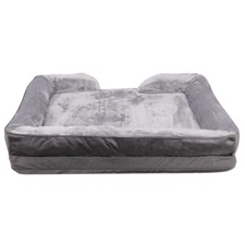 Orthopedic Memory Foam Dog Mattress Large Size w/ Removable Plush Cover