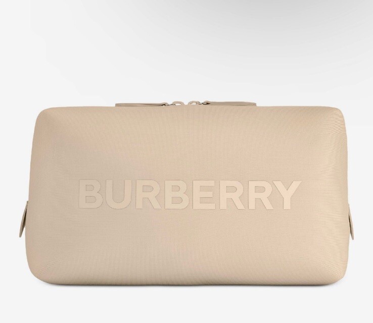【関税&送料込】Burberry Bags Beige BURBERRY Small Title Leather Tote Bag Beige