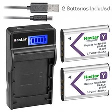 Kastar Battery Charger for Sony NP-BY1 BC-CSY Olympus Li-60B LI-60C Ricoh DB-80