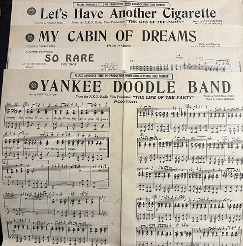 Four 20s/30s Band Arrangement Packets (thin!!!!!)