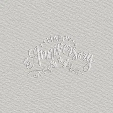 Trodat Happy Anniversary Embosser - Hand-Held Embossing Stamp - Seal Embosser