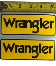 2! Wrangler sticker decal vintage Rodeo Cowboy NFR Roping Bull Riding Barrel 