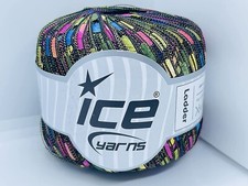 Blue Pink Yellow Green Ladder Ribbon Yarn 34032 Ice Trellis Railroad 50gr 164yd