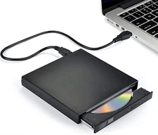 Lector De CD DVD Optica Externo USB 2.0 Con Cable Para Windows Y Mac Externa New