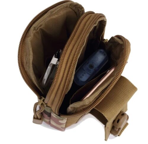 Borsa da cintura tattica custodia cellulare vita borsa molle EDC custodia attrezzi fondina - Foto 6 di 14