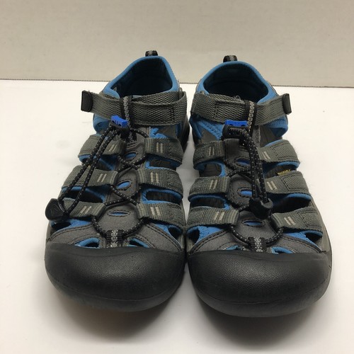 Keen Newport H2 Sandals Youth Big Kids Gray Magnet Blue Nylon Sport Size US 6 - Picture 8 of 14
