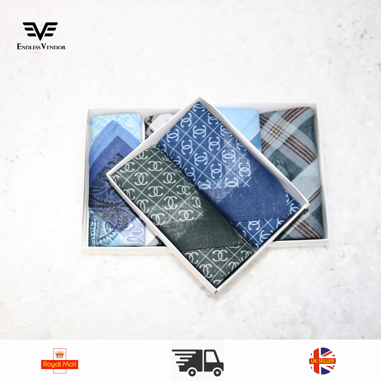 3pc Mens Handkerchiefs Gents Hankies Cotton Blend Hankerchiefs Hanky