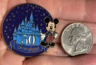 Disney pin 38608 Walt Disney Travel Co Disneyland 50 Mickey Mouse castle stars — photo 7