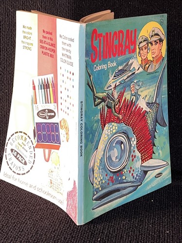 STINGRAY Television Cartoon coloring book 1966 Jason Studios Five Pages Colored - Picture 3 of 10