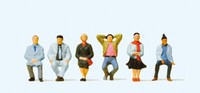 Preiser H0 10537 Figuren-Set Sitzende Reisende 1:87