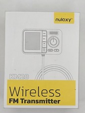 Nulaxy KM28 Wireless FM Transmitter Bluetooth Car Adapter Google Assist New