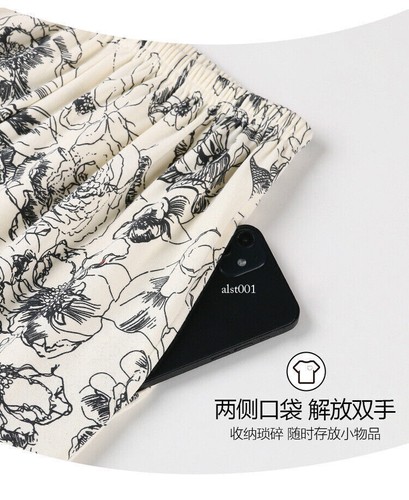 Women's 100% Pure Coton Pajamas Set Floral Printed Sleepwear 2 Pcs Pants Suit - 第 13/25 張圖片