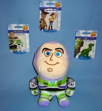 DISNEY BABY-BUZZ LIGHTYEAR-PLUSH W/POUCH-WOODY-REX-BUZZ FIGURINES-TOY STORY LOT